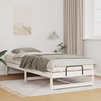 Bettrahmen Weiß 80 x 220 cm Massives Kiefernholz