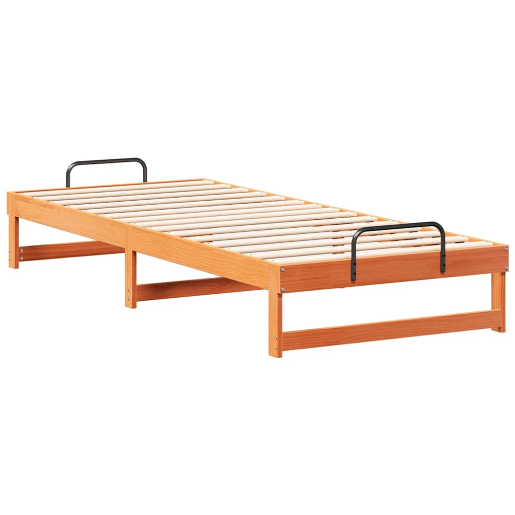 Bettrahmen Braun 80 x 220 cm Massives Kiefernholz