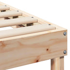 Bettrahmen Braun 90 x 220 cm Massives Kiefernholz