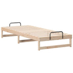 Bettrahmen Braun 100 x 220 cm Massives Kiefernholz