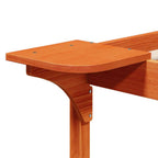 Bettgestell mit Nachttischen Wachsbraun 100 x 210 cm