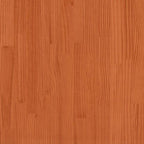 Bettrahmen Wachsbraun 140 x 190 cm Massives Kiefernholz