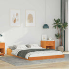 Bettrahmen Wachsbraun 120 x 190 cm Massives Kiefernholz