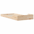 Bettrahmen Natur 100 x 200 cm Massives Kiefernholz