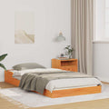Bettrahmen Wachsbraun 90 x 190 cm Massives Kiefernholz