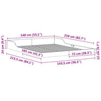 Bettrahmen Braun 140 x 210 cm Massives Kiefernholz