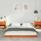Bettrahmen Wachsbraun 140 x 210 cm Massives Kiefernholz