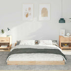 Bettrahmen Braun 160 x 210 cm Massives Kiefernholz