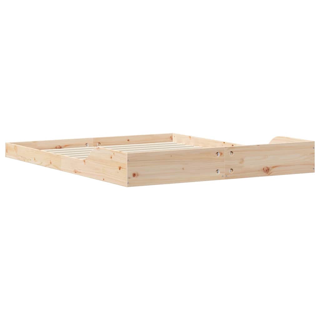 Bettrahmen Braun 160 x 210 cm Massives Kiefernholz