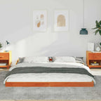 Bettrahmen Wachsbraun 180 x 210 cm Massives Kiefernholz
