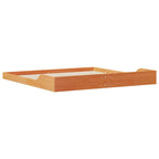 Bettrahmen Wachsbraun 180 x 210 cm Massives Kiefernholz