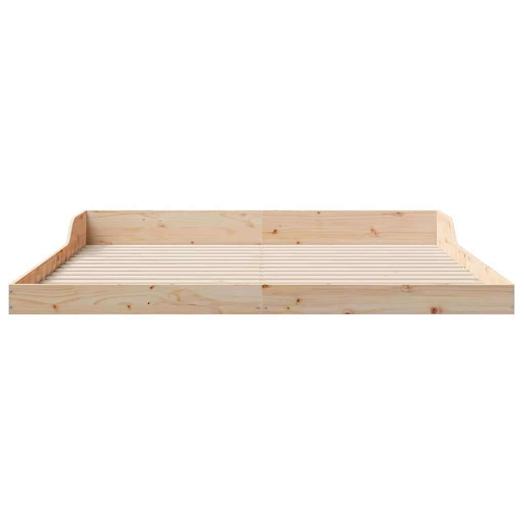 Bettrahmen Braun 200 x 210 cm Massives Kiefernholz