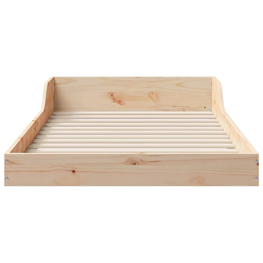 Bettrahmen Natur 80 x 220 cm Massives Kiefernholz