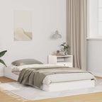 Bettrahmen Weiß 80 x 220 cm Massives Kiefernholz
