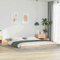 Bettrahmen Braun 180 x 220 cm Massives Kiefernholz