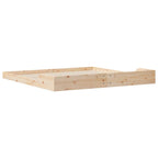 Bettrahmen Braun 200 x 220 cm Massives Kiefernholz