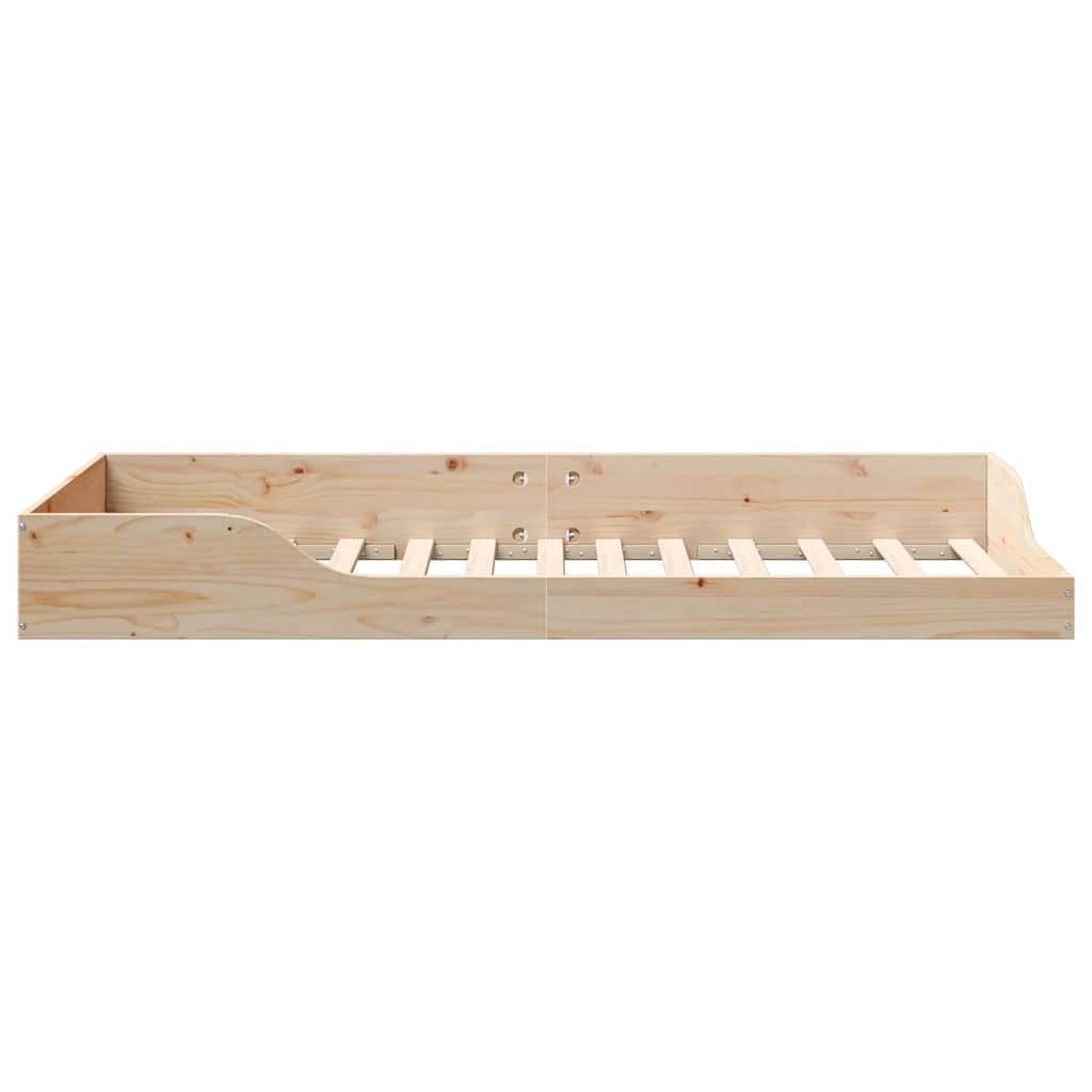 Bettrahmen Braun 80 x 200 cm Massives Kiefernholz