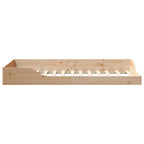 Bettrahmen Braun 75 x 190 cm Massives Kiefernholz