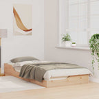 Bettrahmen Braun 80 x 210 cm Massives Kiefernholz