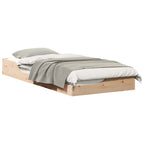 Bettrahmen Braun 90 x 210 cm Massives Kiefernholz