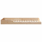 Bettrahmen Braun 80 x 220 cm Massives Kiefernholz