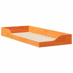 Bettrahmen Wachsbraun 100 x 220 cm Massives Kiefernholz