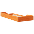 Bettrahmen Wachsbraun 100 x 220 cm Massives Kiefernholz