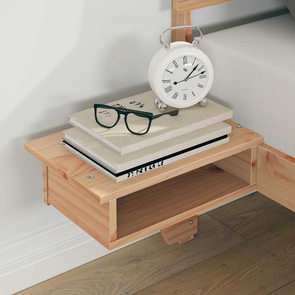 Bettrahmen mit Kopfteil Braun 180 x 200 cm Massives Kiefernholz