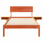 Bettrahmen Wachsbraun 90 x 200 cm Massives Kiefernholz