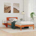 Bettrahmen Wachsbraun 90 x 190 cm Massives Kiefernholz