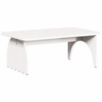 Couchtisch Weiß 80 x 50 x 31 cm Massivholz Kiefer
