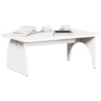 Couchtisch Weiß 80 x 50 x 31 cm Massivholz Kiefer