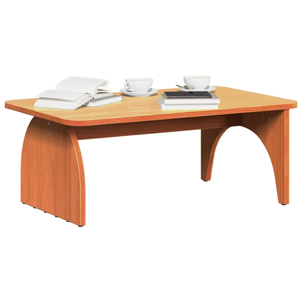 Couchtisch Wachsbraun 80 x 50 x 31 cm Massivholz Kiefer