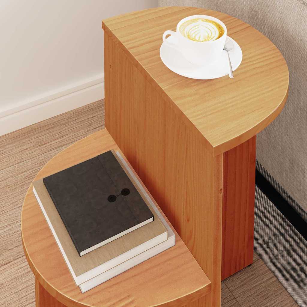 Couchtisch Wachsbraun 50 x 40 x 50 cm Massivholz Kiefer