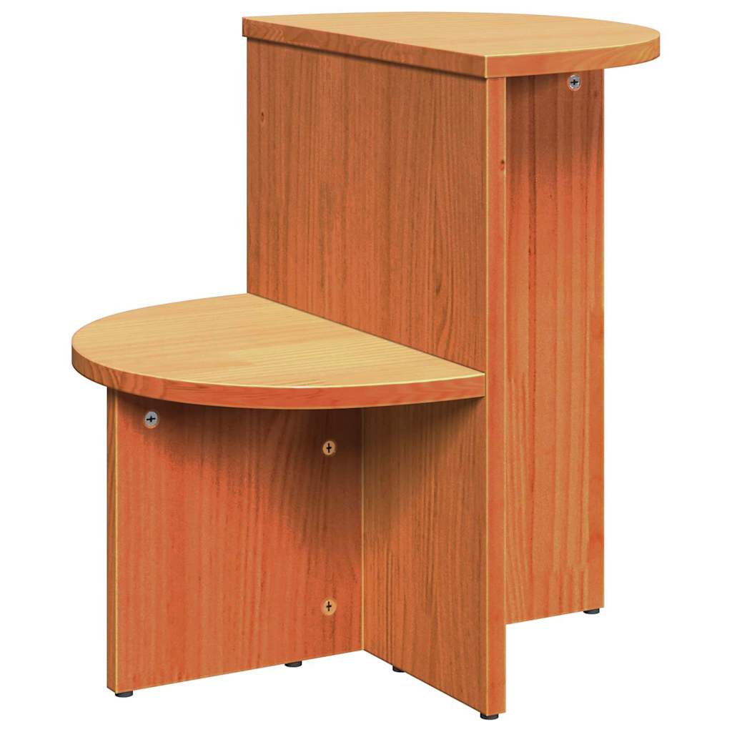 Couchtisch Wachsbraun 50 x 40 x 50 cm Massivholz Kiefer