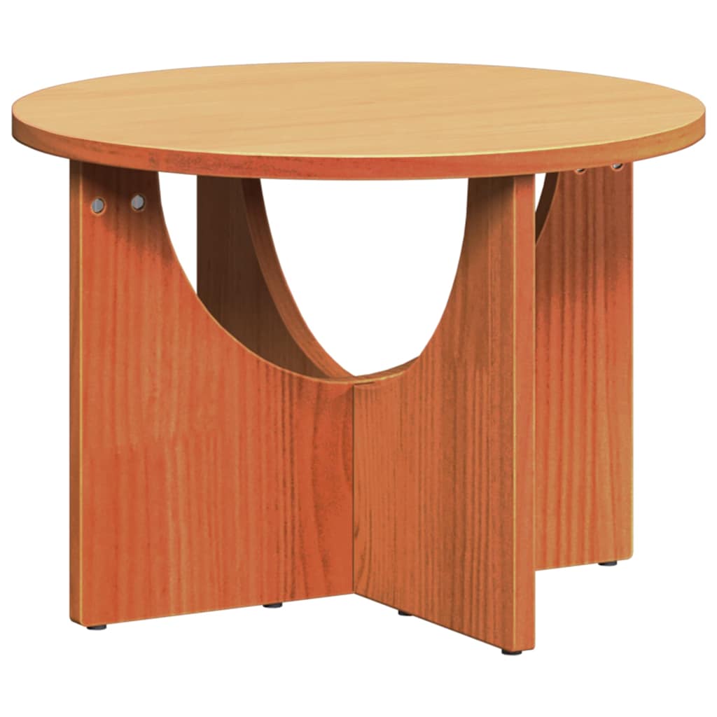 Couchtisch Wachsbraun 50 x 50 x 35 cm Massivholz Kiefer