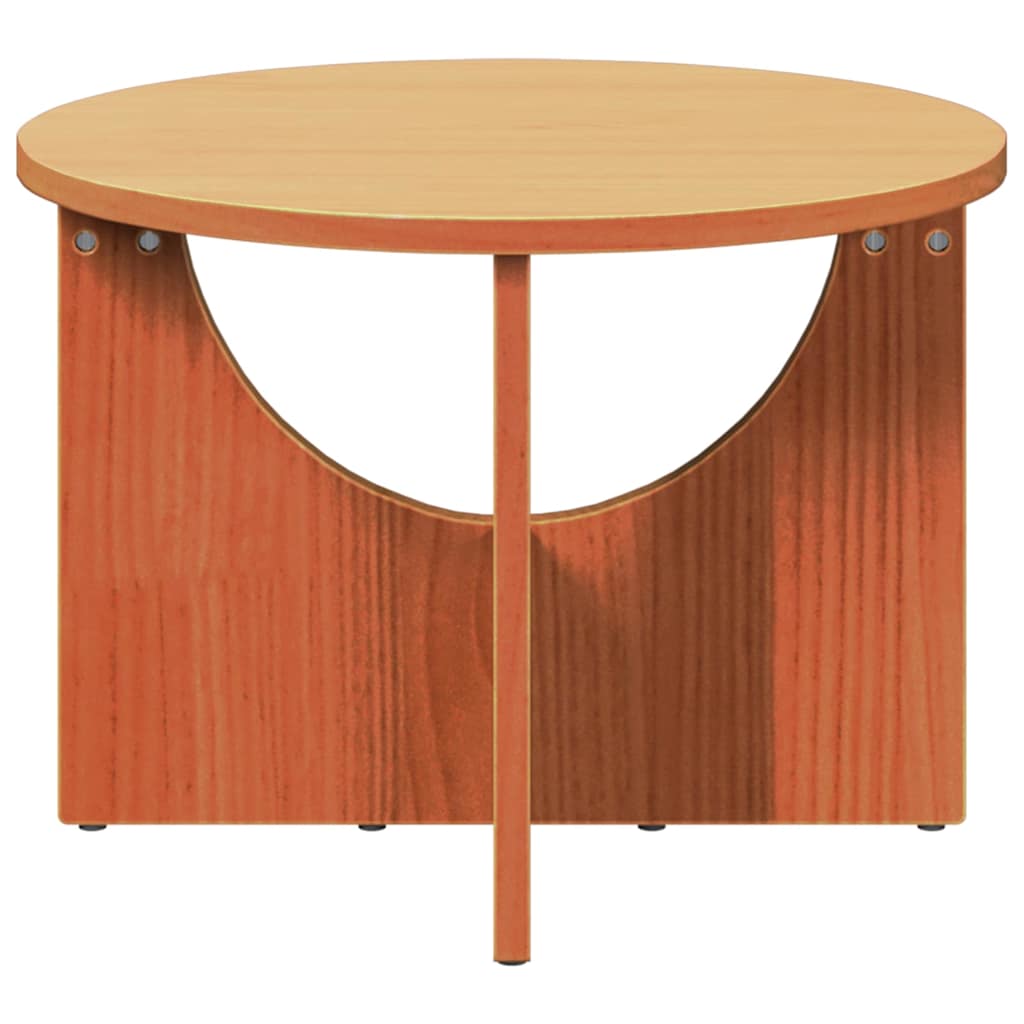 Couchtisch Wachsbraun 50 x 50 x 35 cm Massivholz Kiefer