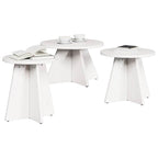 Couchtisch 3 pcs Weiß