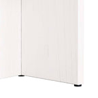 Couchtisch Weiß 80 x 39,5 x 35 cm Massivholz Kiefer