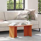 Couchtisch Wachsbraun 80 x 39,5 x 35 cm Massivholz Kiefer