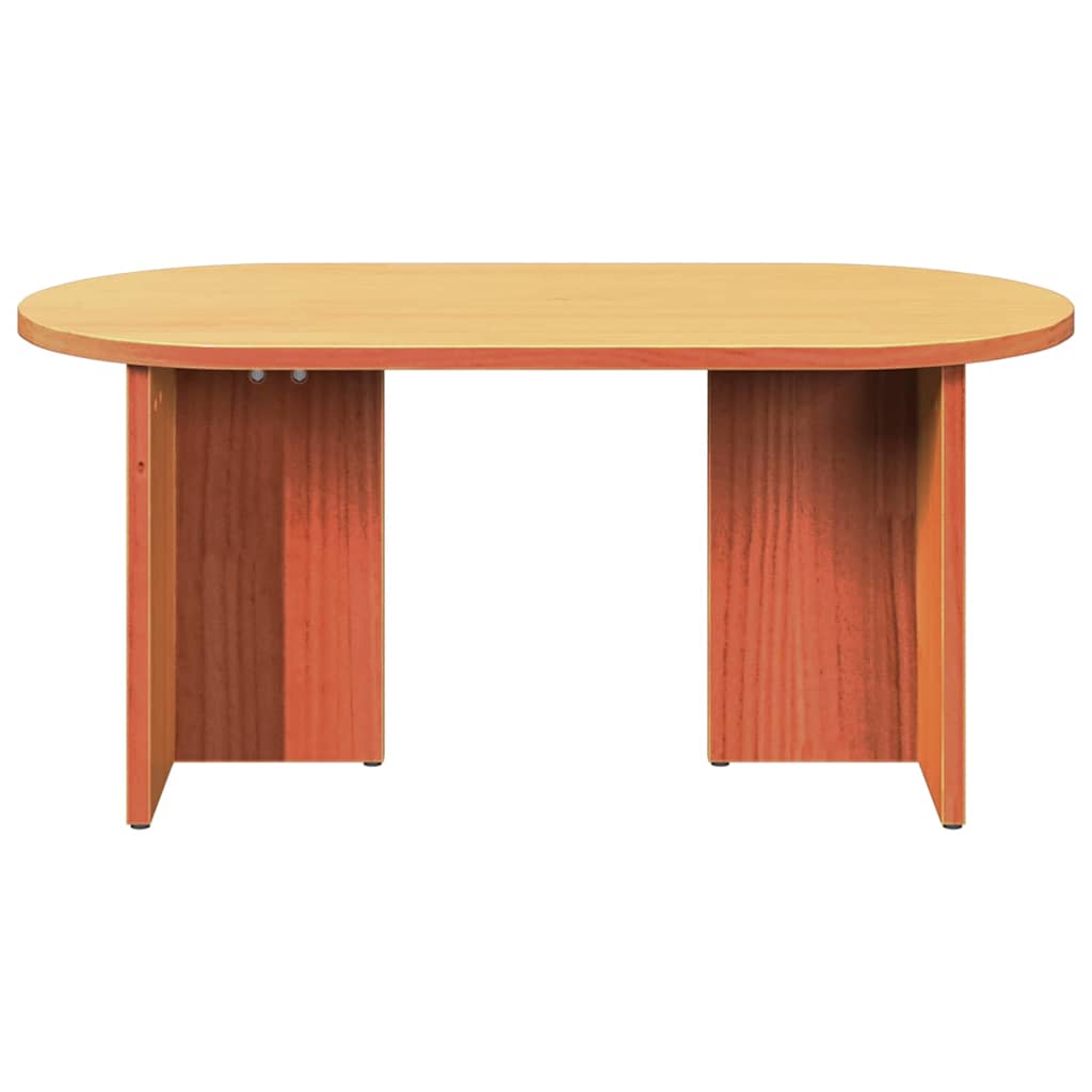 Couchtisch Wachsbraun 80 x 39,5 x 35 cm Massivholz Kiefer