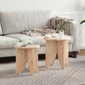 Couchtisch 2 pcs Natur