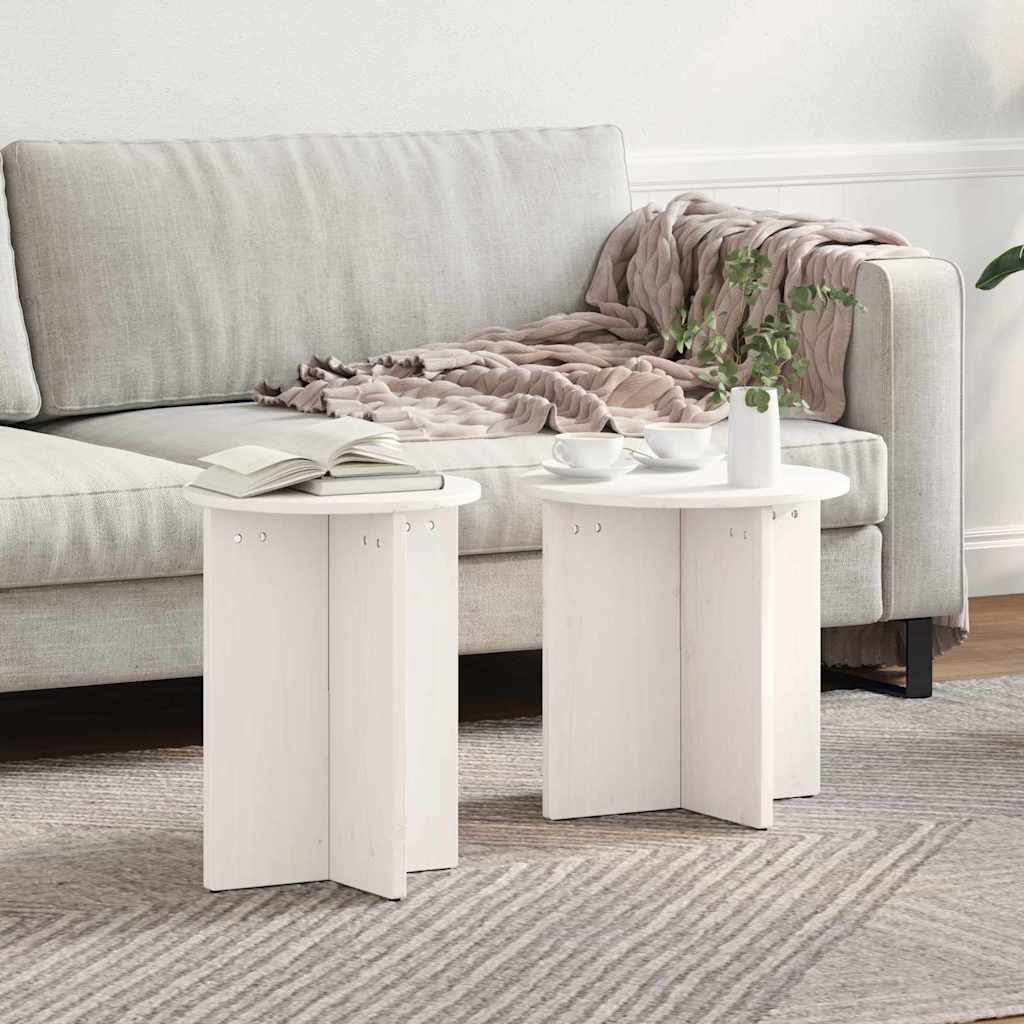 Couchtisch 2 pcs Weiß