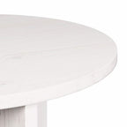 Couchtisch 2 pcs Weiß Massivholz Kiefer