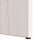 Couchtisch 2 pcs Weiß Massivholz Kiefer