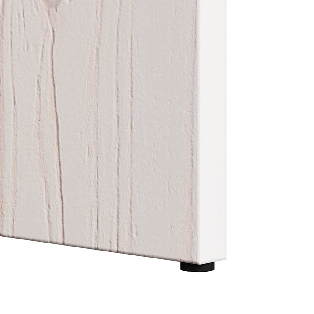 Couchtisch 2 pcs Weiß Massivholz Kiefer