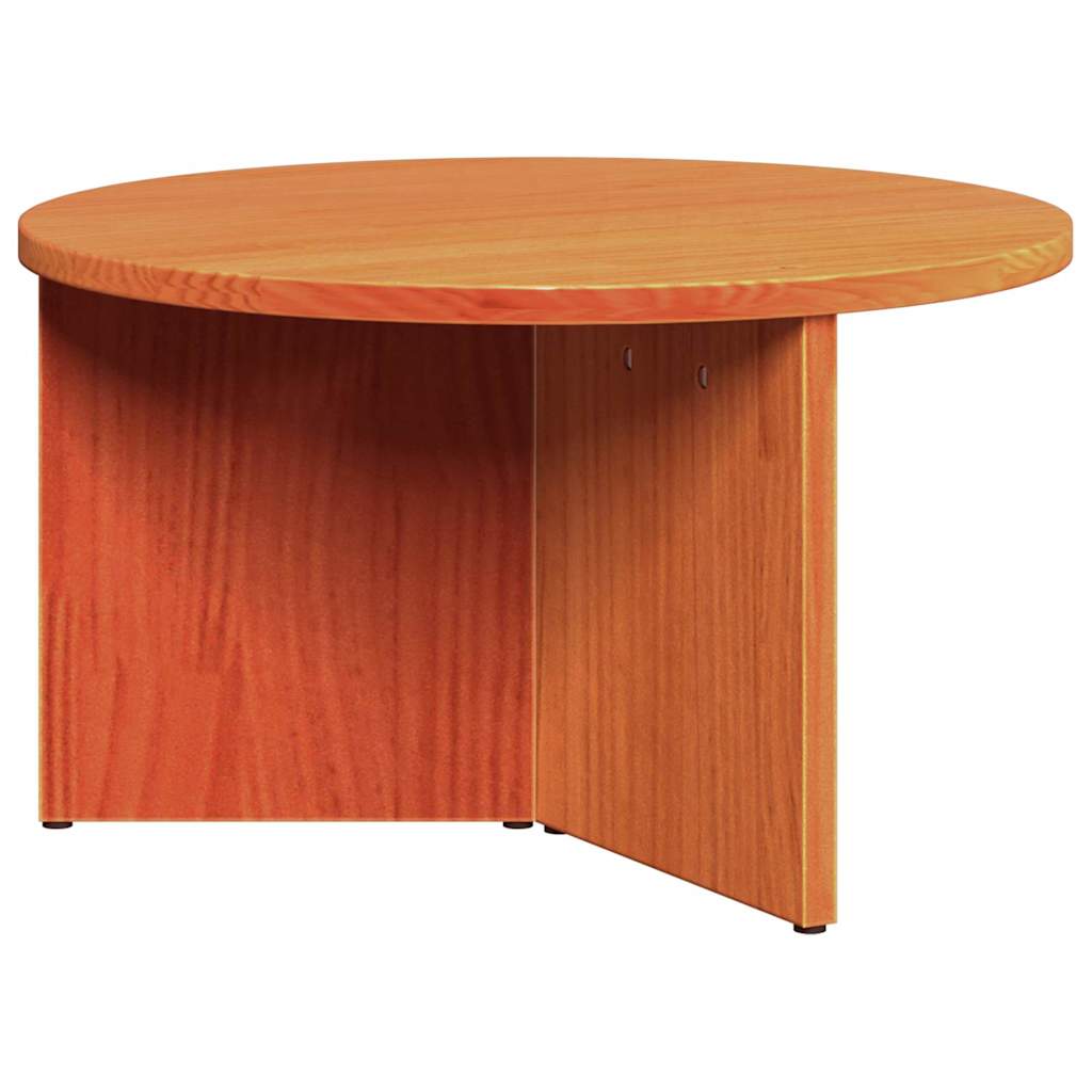 Couchtisch 2 pcs Wachsbraun Massivholz Kiefer