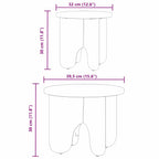 Couchtisch 2 pcs Natur Massivholz Kiefer