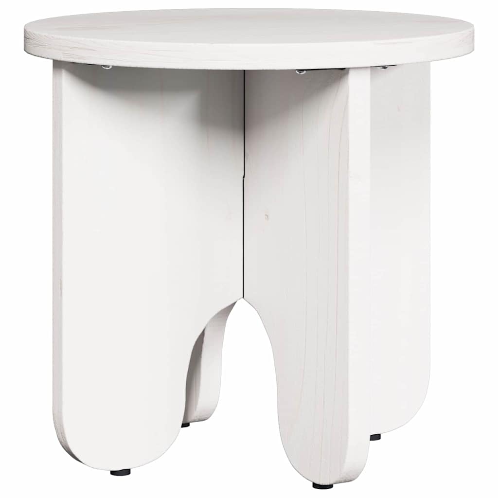 Couchtisch 2 pcs Weiß Massivholz Kiefer