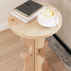 Couchtisch Natur 39,5 x 39,5 x 53,5 cm Massivholz Kiefer